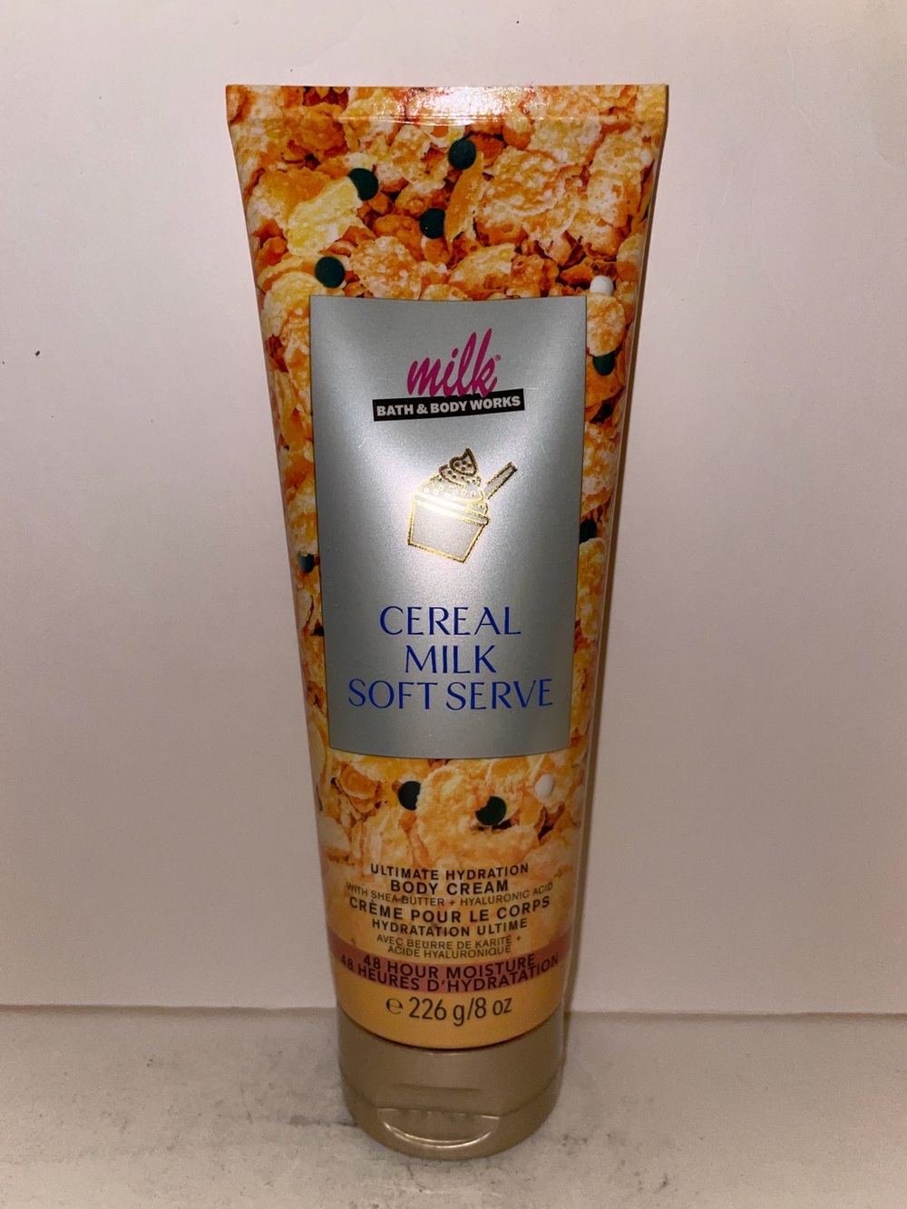 Bath & Body Works Milk Bar Cereal Milk Soft Serve Body Cream 8oz Discontinue New